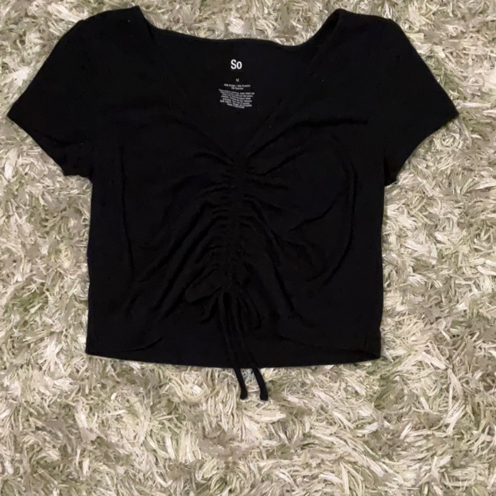 Black crop top